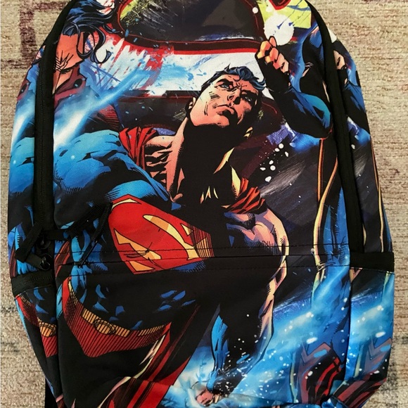 Dc Comic Superman Superman  18 Inch labtop Backpack - Picture 2 of 6